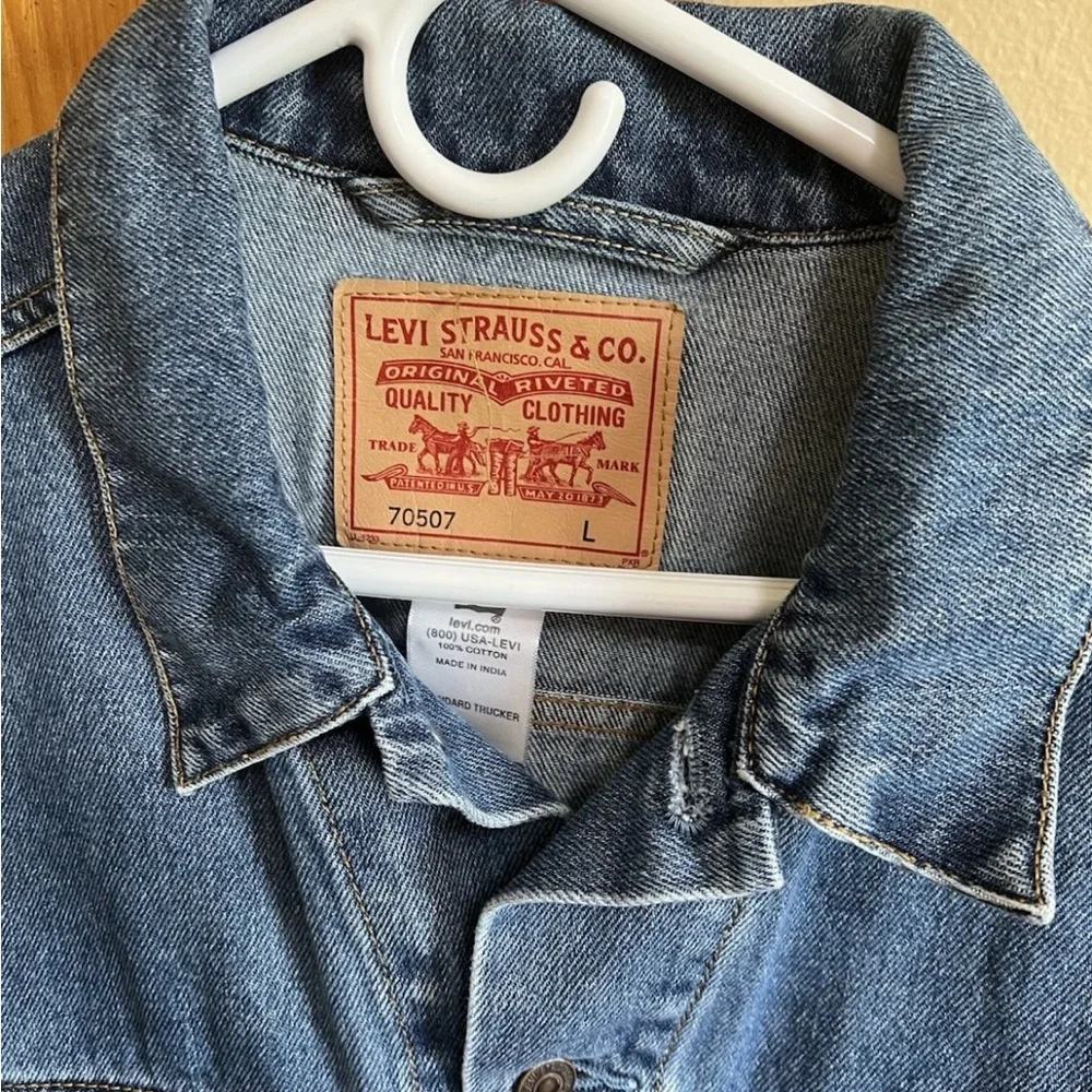 Levi’s 70507‑0389 Relaxed Trucker Jacket Men’s Size L – Made in India-Near Mint - Picture 2 of 8